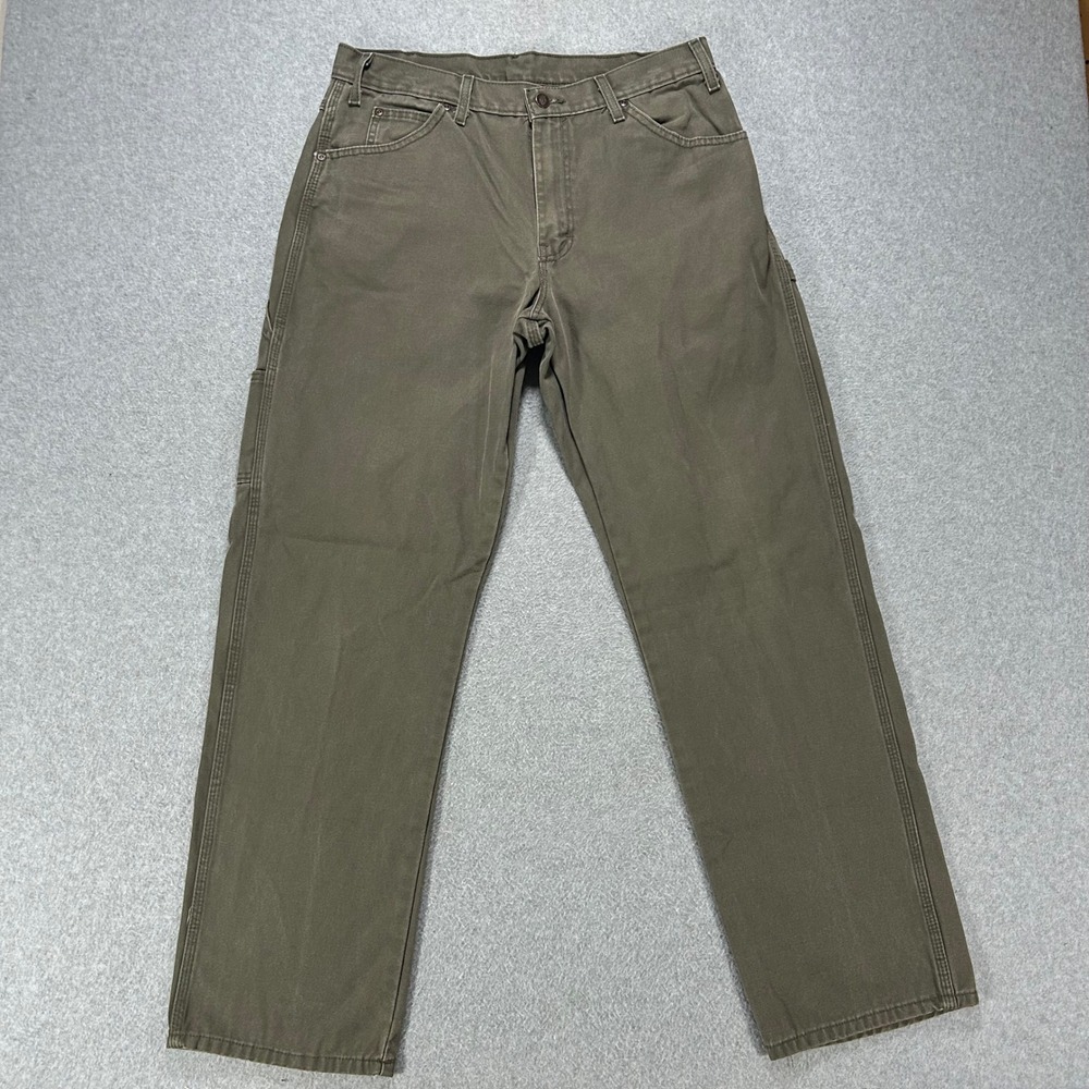 Dickies Carpenter Pants W8166A1 Mens 33x32 Olive Workwear Streetwear